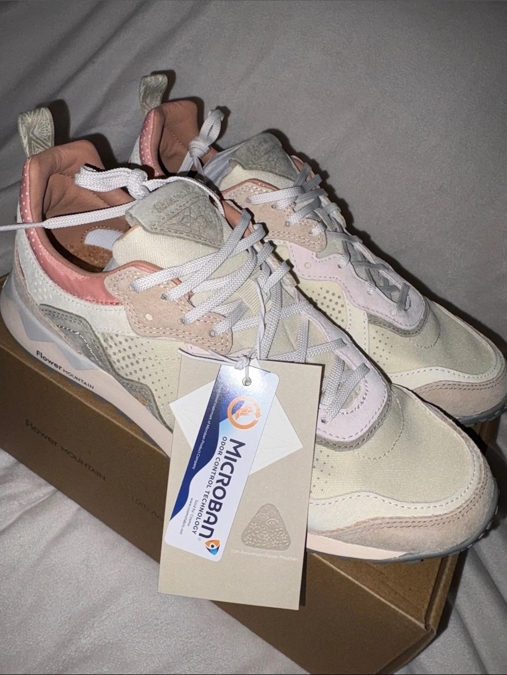 NWT Flower Mountain PUERH UNI LIMITED EDITION Suede technical fabric sneakers - Picture 9 of 15
